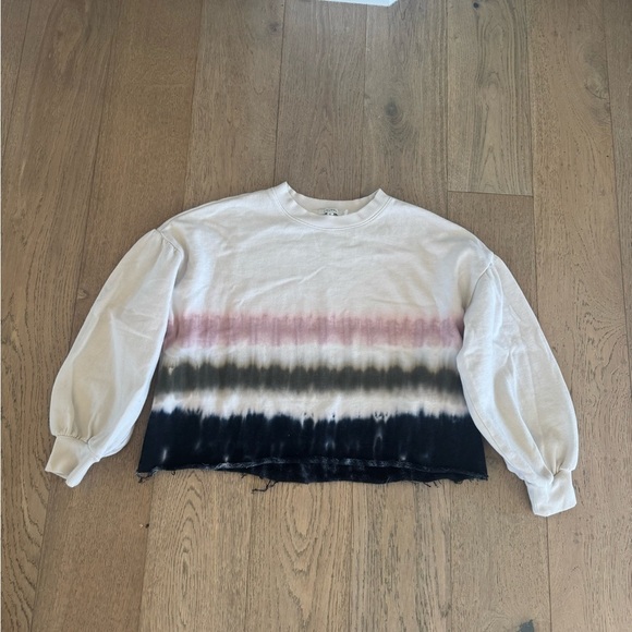 Z Supply Tops - Z Supply Tempest Striped Tie Dyed Sweatshirt XS